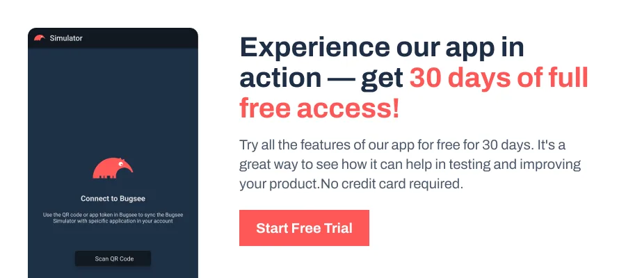 free trial banner