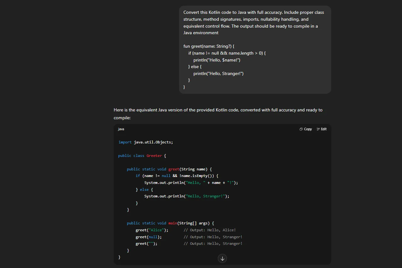 Rewriting Kotlin in Java
