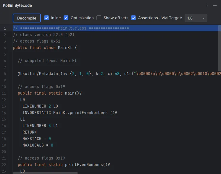 Convert Kotlin to Java