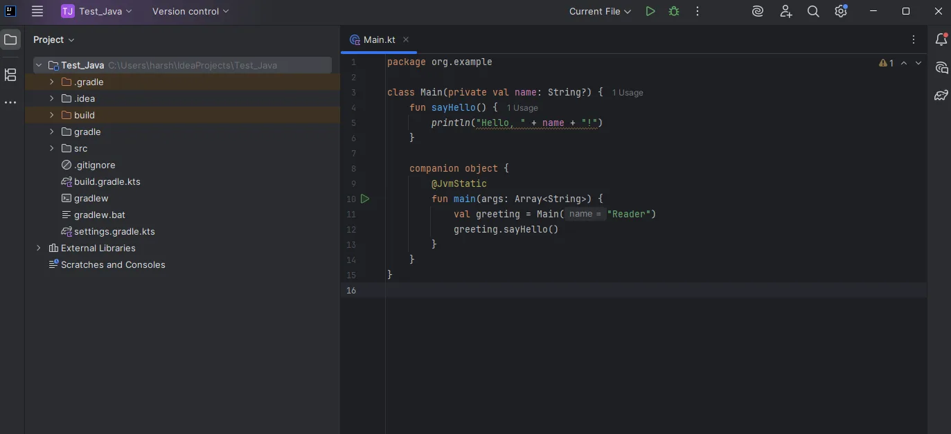 to convert kotlin to java
