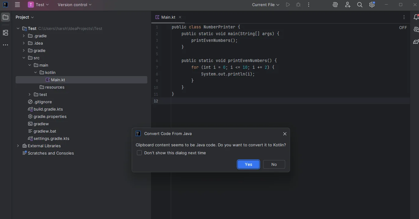 Paste the Java Code to convert kotlin to java