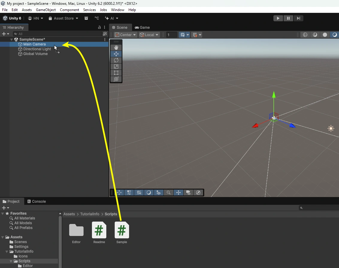 unity add script to gameobject